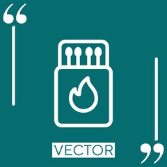 Poster - matches vector icon Linear icon. Editable stroke line
