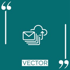Poster - ui vector icon Linear icon. Editable stroke line