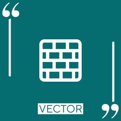 Poster - wall vector icon Linear icon. Editable stroke line