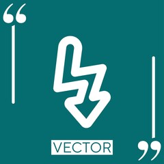 Poster - photo vector icon Linear icon. Editable stroke line