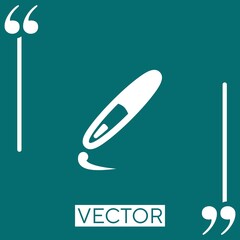 Poster - photo vector icon Linear icon. Editable stroke line