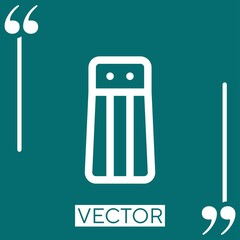 Poster - salt vector icon Linear icon. Editable stroke line