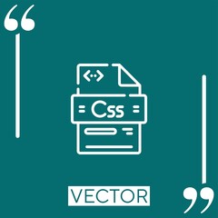 Poster - css vector icon Linear icon. Editable stroke line