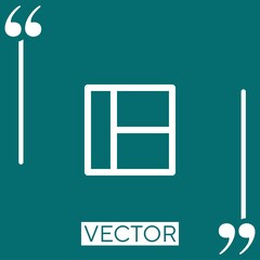 Poster - layout vector icon Linear icon. Editable stroke line