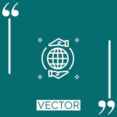 Poster - seo and web vector icon Linear icon. Editable stroke line