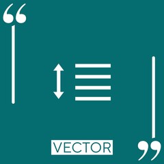 Poster - text editor vector icon Linear icon. Editable stroke line
