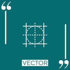 Poster - grid vector icon Linear icon. Editable stroke line