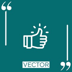 Poster - quality vector icon Linear icon. Editable stroke line