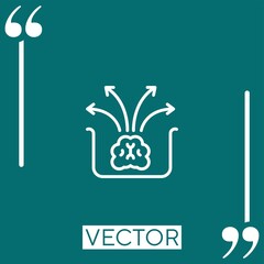 Poster - idea   vector icon Linear icon. Editable stroke line
