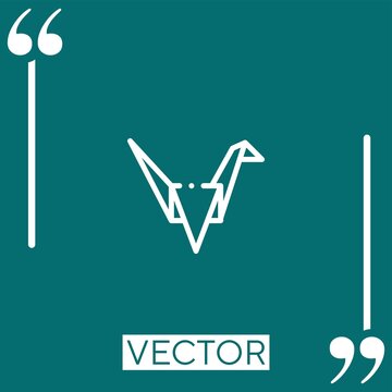 paper vector icon Linear icon. Editable stroke line