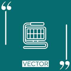 Poster - lights   vector icon Linear icon. Editable stroke line