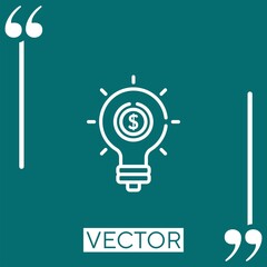 Poster - innovation   vector icon Linear icon. Editable stroke line