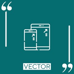 Poster - responsive vector icon Linear icon. Editable stroke line