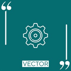 Poster - settings vector icon Linear icon. Editable stroke line