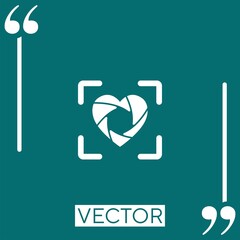 Poster - shape vector icon Linear icon. Editable stroke line