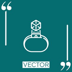 Poster - smartwatch vector icon Linear icon. Editable stroke line