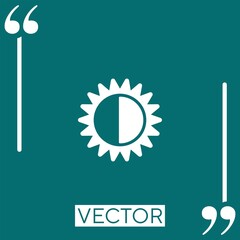 Poster - photo vector icon Linear icon. Editable stroke line
