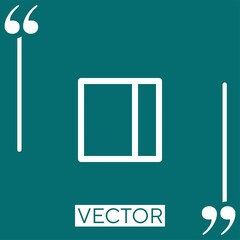 Poster - sidebar vector icon Linear icon. Editable stroke line