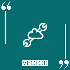 Poster - support vector icon Linear icon. Editable stroke line