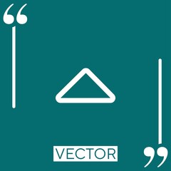 Poster - up arrow vector icon Linear icon. Editable stroke line