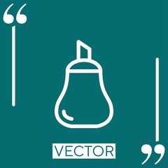 Poster - sugar vector icon Linear icon. Editable stroke line