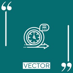 Poster - agile vector icon Linear icon. Editable stroke line
