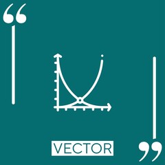 Poster - axis vector icon Linear icon. Editable stroked line
