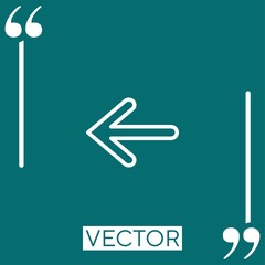 Poster - left    vector icon Linear icon. Editable stroked line