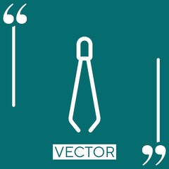 Poster - pick vector icon Linear icon. Editable stroked line