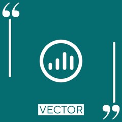 Poster - volume vector icon Linear icon. Editable stroked line