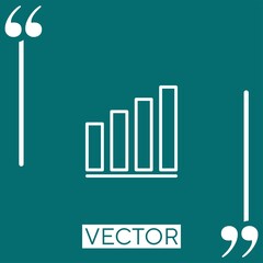 Poster - graph vector icon Linear icon. Editable stroke line