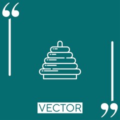 Poster - pyramid vector icon Linear icon. Editable stroke line