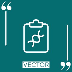Poster - result vector icon Linear icon. Editable stroke line