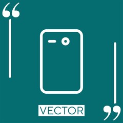 Poster - camera vector icon Linear icon. Editable stroke line