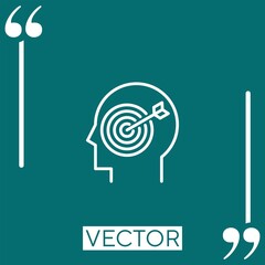 Poster - focus vector icon Linear icon. Editable stroke line