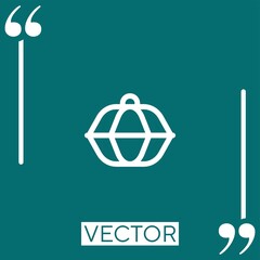 Poster - hang vector icon Linear icon. Editable stroke line