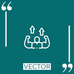 Poster - life vector icon Linear icon. Editable stroke line