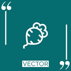 Poster - beet vector icon Linear icon. Editable stroke line