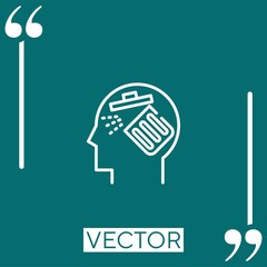 Poster - clear vector icon Linear icon. Editable stroke line