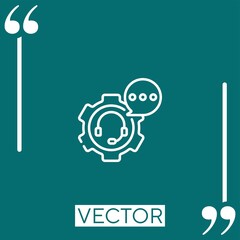 Poster - support vector icon Linear icon. Editable stroke line