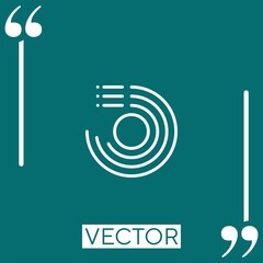 Poster - diagram vector icon Linear icon. Editable stroke line