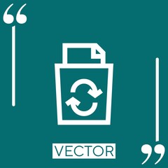 Poster - delete vector icon Linear icon. Editable stroke line
