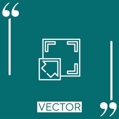 Poster - full screen vector icon Linear icon. Editable stroke line
