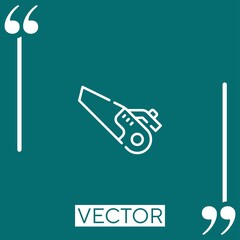 Poster - vacuum cleaner vector icon Linear icon. Editable stroke line