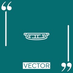 Poster - smart glasses vector icon Linear icon. Editable stroke line