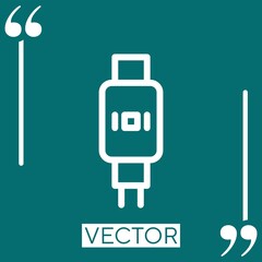 Poster - display   vector icon Linear icon. Editable stroke line