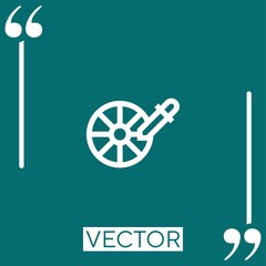 Poster - dropper vector icon Linear icon. Editable stroke line