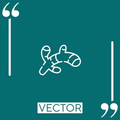 Poster - ginger vector icon Linear icon. Editable stroke line