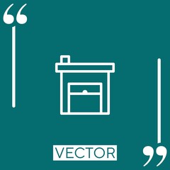 Poster - industrial vector icon Linear icon. Editable stroke line
