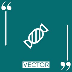 Poster - candy vector icon Linear icon. Editable stroked line